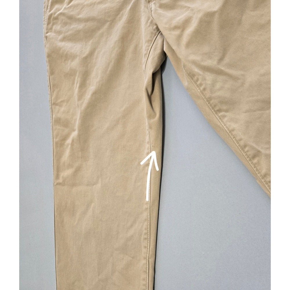 Eddie‎ Bauer Legend Wash Chinos Mens 36x30 Khaki Tan Slim Fit Pants - Picture 9 of 11